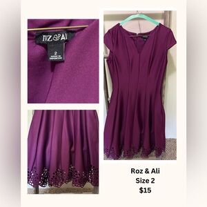Purple Roz & Ali Dress